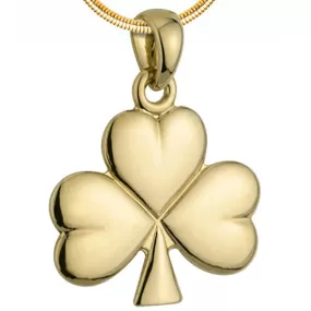 14k Gold Shamrock Necklace