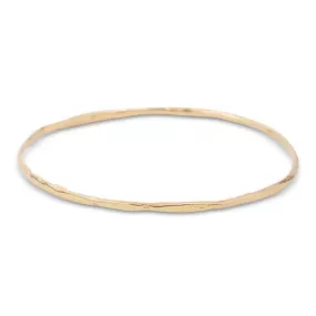 18K Hammered Bangle