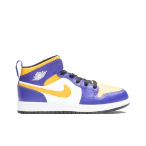 Air Jordan 1 Mid (PS) - Dark Concord/Taxi/White