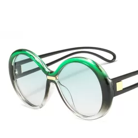 Années 70 Lunettes de Soleil Arrondies Verres Fumés