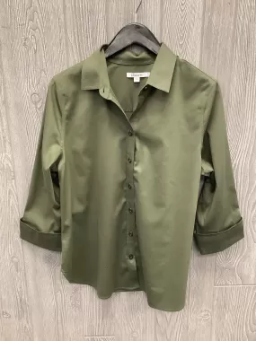 Blouse 3/4 Sleeve By Chicos In Green, Size: M