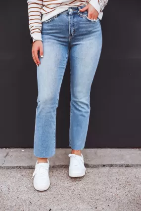 Britt High Rise Kick Flare Denim