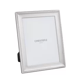 Christofle Paris - Perles - Silver Plated Picture Frame 7 x 9