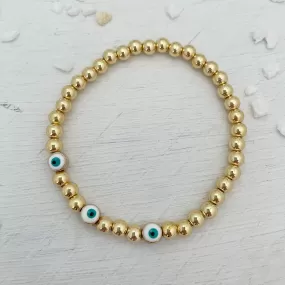 Color Pop Evil Eye Bead Bracelet