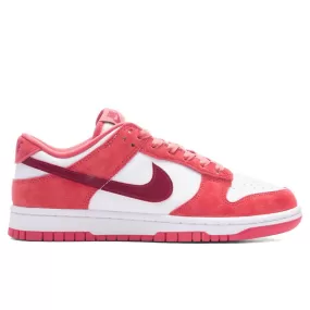 Dunk Low Womens 'Valentines Day' - White/Team Red/Adobe/Dragon Red