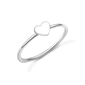 Minimalist Cute Heart Ring Sterling Silver