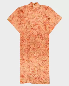 Orange Patterned Kimono - L