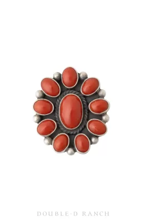 Ring, Cluster, Coral, Hallmark, Vintage, 1176