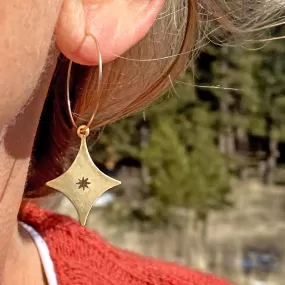 Starburst Hoop Earrings