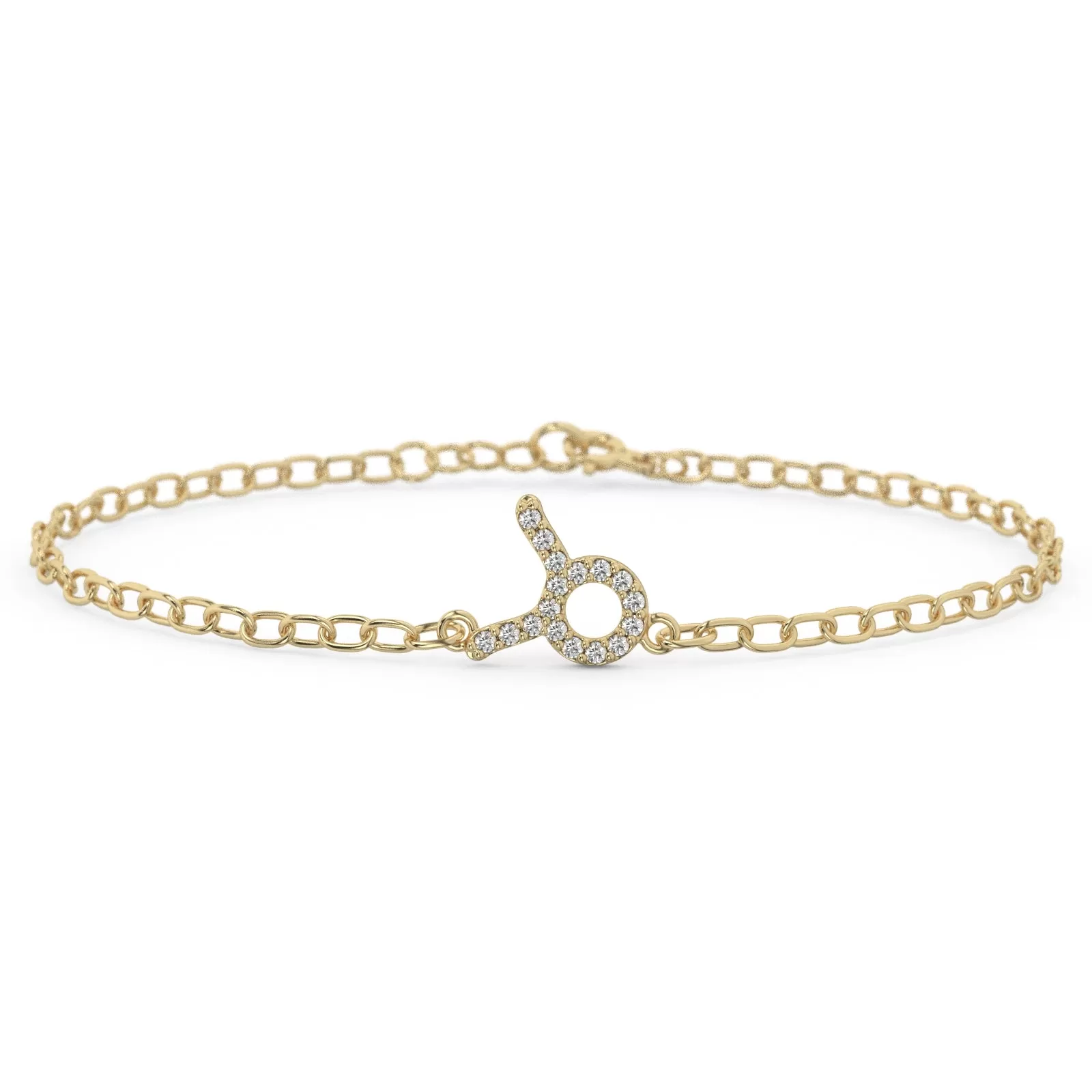 Taurus Pave Zodiac Bracelet