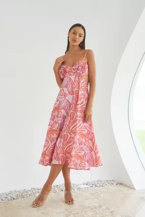 THE AMALFI ROSE DRESS- PARADISE PINK