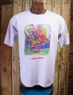 Vintage Jerry Garcia Grateful Dead Art Painting Graphic T-Shirt 1990s XL